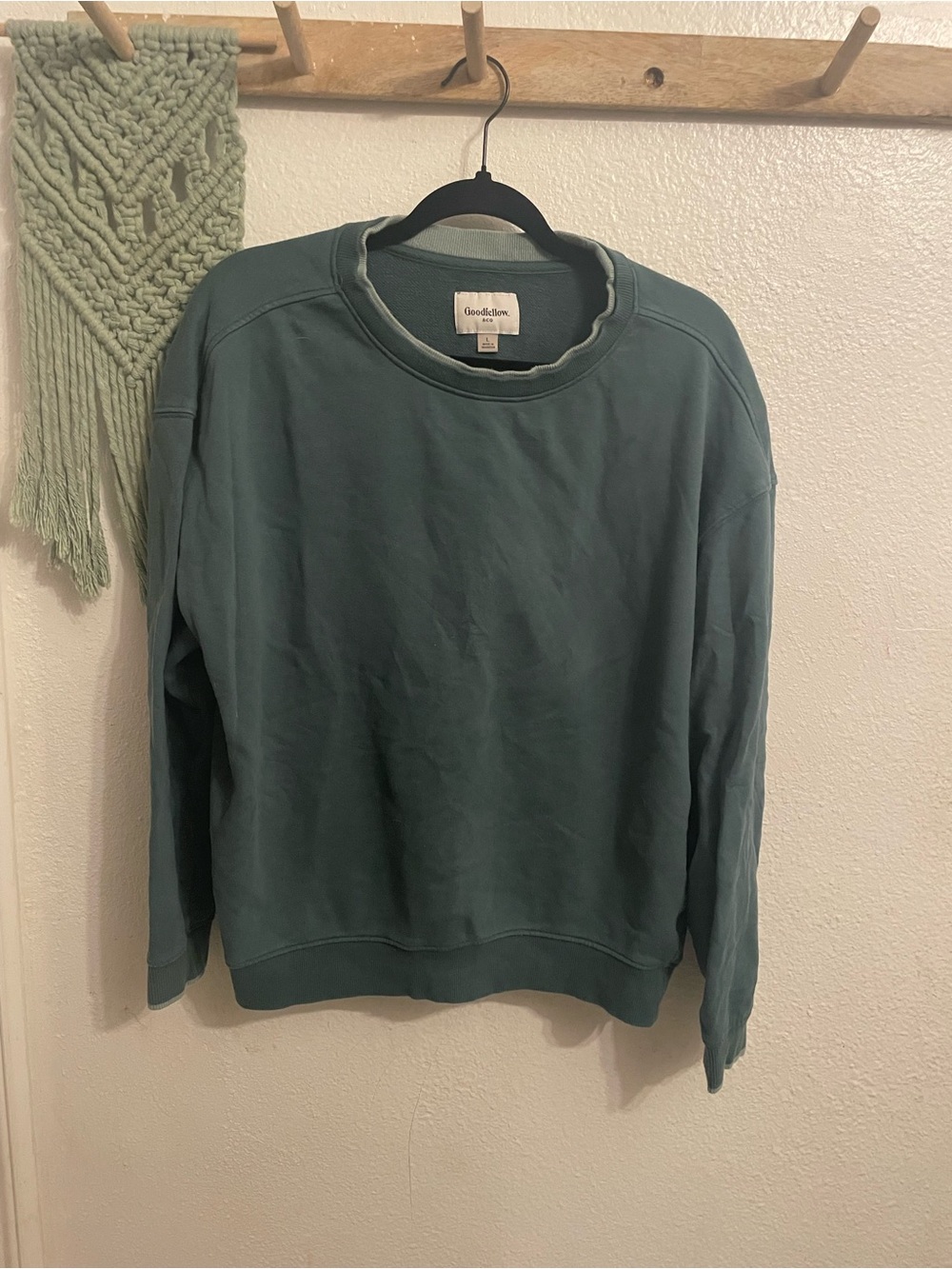 Goodthreads Men's Teal Crewneck Sweatshirt
